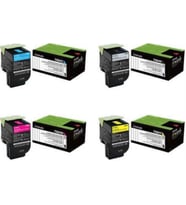 Lexmark Cx310 / Cx310n / Cx310dn 4 Renk Set Toneri