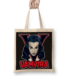 Vampira Vampir Bez Çanta Uzun Saplı