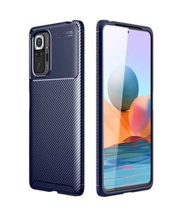 Xiaomi Redmi Note 10 Pro Kılıf Esnek Soft Karbon Tasarım Legion Serisi (Lacivert)