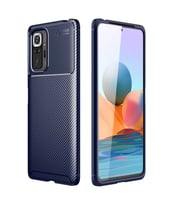 Xiaomi Redmi Note 10 Pro Kılıf Esnek Soft Karbon Tasarım Legion Serisi (Lacivert)