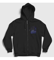 Presmono Unisex Siyah Noob Saibot Mortal Kombat Fermuarlı Kapüşonlu Sweatshirt 147360tt