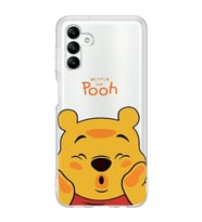 Samsung Galaxy A04S Uyumlu Winnie The Pooh Desenli Şeffaf Telefon Kılıfı