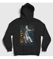 Presmono Unisex Siyah Rudeus Greyrat Mushoku Tensei Kapüşonlu Sweatshirt 551221tt