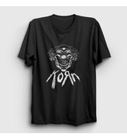 Presmono Unisex Siyah Clown Korn T-Shirt 91917tt