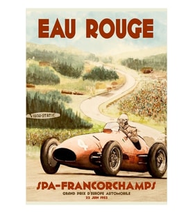 Eau Rouge Seyahat Poster Tablo Ahşap Poster Dekoratif