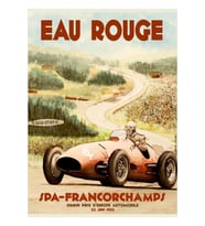 Eau Rouge Seyahat Poster Tablo Ahşap Poster Dekoratif