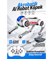 Blic BRB1 Akıllı Robot Köpek 2.4GHz Uzaktan Kumandalı Sesli Komutlu RGB Işıklı ve Akrobatik Eğitici