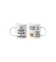 Avukat/Lawyer Hukukçu Temalı Hediyelik İkili Beyaz Seramik Kupa Seti-5-İKİLİ