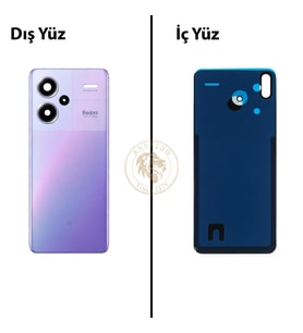 Xiaomi Redmi Note 13 Pro Plus 5G - Lensli Aurora Moru Arka Pil Kapağı Batarya Kapağı Back Cover