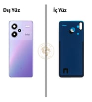 Xiaomi Redmi Note 13 Pro Plus 5G - Lensli Aurora Moru Arka Pil Kapağı Batarya Kapağı Back Cover