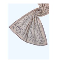 Mısırlı Eşarpları Devore Etnik Desen Şal (Pudra)
