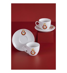 LİSANSLI GALATASARAY 2'Lİ PORSELEN ÇAY FİNCAN TAKIMI