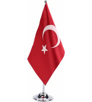 Türk Masa Bayrağı Tekli Direk