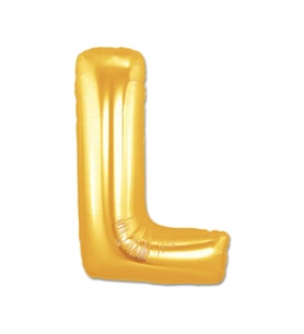 L Harf Folyo Balon Altın Renk  40 inç (5343)