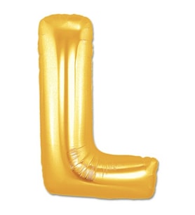 L Harf Folyo Balon Altın Renk 40 inç (5343)