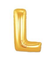 L Harf Folyo Balon Altın Renk  40 inç (5343)
