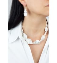 Simli Kolye Küpe Set