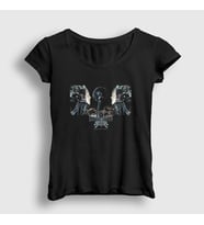 Presmono Kadın Siyah Legion Dimmu Borgir T-Shirt 142237tt