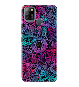 INFINIX Smart 4 5 6 Zero 8 S5 Pro Kılıf Desemli Silikon Colurful Mandala 1667