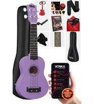 Midex UKX-901PRP Mor Soprano Ukulele (Askı Çanta Metod Pena)