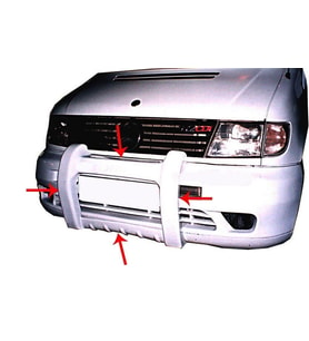 Mercedes Vito Uyumlu W638 Ön Koruma Fiber 1996-2003
