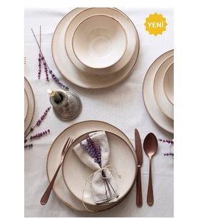 Sand Neo Reaktif 18 Parça Porselen Yemek Seti