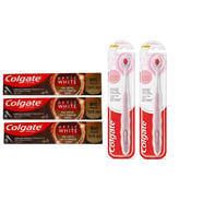 Colgate Optic White Kahve Çay ve Tütün Kullanıcıları Macunu 125Ml+Foamsoft Diş Eti Masajı Fırça 3+2 Adet
