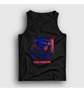 Presmono Unisex Siyah Astronaut The Weeknd Atlet