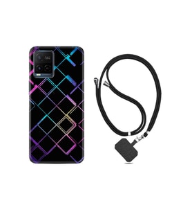 Vivo V21 Kılıf Silikon Desen Boyun Askılı Şekiller 1681