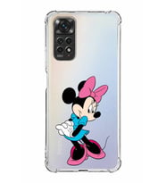 Xiaomi Redmi Note 11s Kamera ve Köşe  Korumalı Antishock Kapak Minnie Mouse Tasarımlı Şeffaf Kılıf