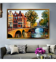 Altın Çerçeveli dekoratif tablo a1140 (Gold)