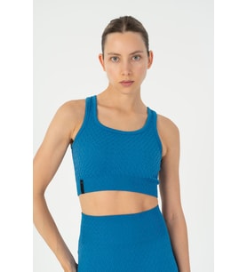 Maraton SlimFit Kadın Kapalı Yaka Turkuaz Bra