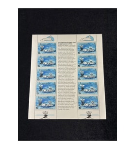 ASCENSION ISLAND Space Shuttle Block Pul 27 APRIL 1981 THE SPACE SHUTTLE SHEET OF 10 STAMPS MNH Min