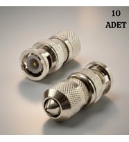 10 Adet Bnc Konnektör Vidalı Metal Garantili 1. Sınıf CCTV Kamera Ucu