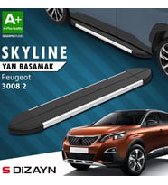 S-Dizayn Peugeot 3008 2 Skyline Aluminyum Yan Basamak 183 Cm 2016-2023 A+ Kalite