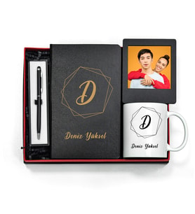 Kişiye Özel Defter Kalem Kupa Ve Instagram Çerçeve Set