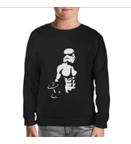 Bodybuilding - Star Wars Siyah Çocuk Sweatshirt