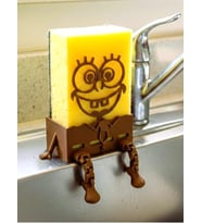 3D PLA BASKI SÜNGER BOB TASARIMLI SÜNGER TUTUCU