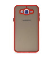 Samsung Galaxy J7 Kılıf Montreal Silikon Kapak - Kırmızı