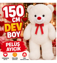 150 CM Dev Peluş Ayıcık Büyük Boy Sarılmalık Teddy Bear Yumuşak Sevimli Ayı Özel Gün Hediyesi