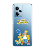 Redmi Note 12 Pro 5G Uyumlu Simpsonlar Tasarımlı Şeffaf Telefon Kılıfı