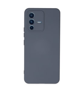 Vivo V23 5g Kılıf Nano İçi Kadife Silikon - Gri