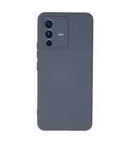 Vivo V23 5g Kılıf Nano İçi Kadife Silikon - Gri