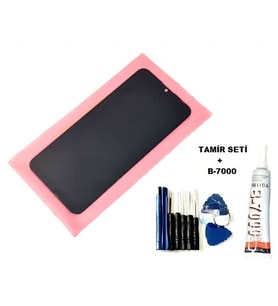 Tkgz Honor 10 LİTE Uyumlu Lcd Ekran Dokunmatik + B-7000 + Tamir Seti