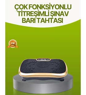 Titreşimli Egzersiz Platformu Evde Fitness ve Kas Güçlendirme