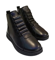 Voog 23662 Kadın Deri Casual Comfort Bot (Siyah)