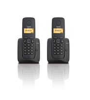 Gigaset 1 Harici 2 Dahili Dect Telsiz Kablosuz Telefon Santrali (Siyah)