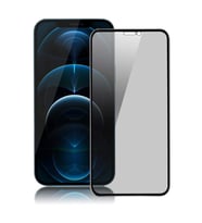 iPhone 12 / 12 Pro Uyumlu Privacy Ön Koruma Hayalet Seramik Nano Ekran Koruyucu (Siyah)