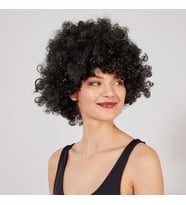 Nessiworld Siyah Renk Kıvırcık Afro Bonus Peruk