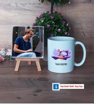 Bilgisayar Mühendisi Fotoğraflı Dekoratif Taş, Kupa Bardak Beyaz Hediye (Model 1)
